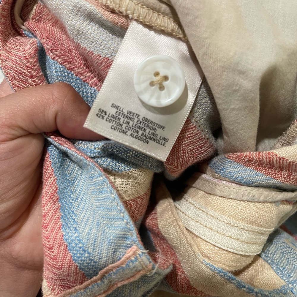 Anthropologie Pastel Striped Wide Leg Pants - Picture 6 of 7